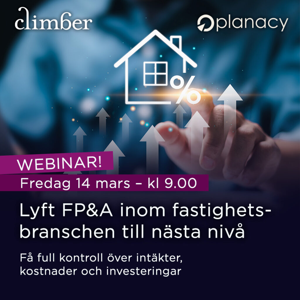 Webinar: Lyft FP&A inom fastighetsbranschen till nästa nivå