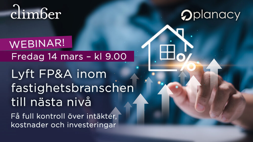 Webinar: Lyft FP&A inom fastighetsbranschen till nästa nivå