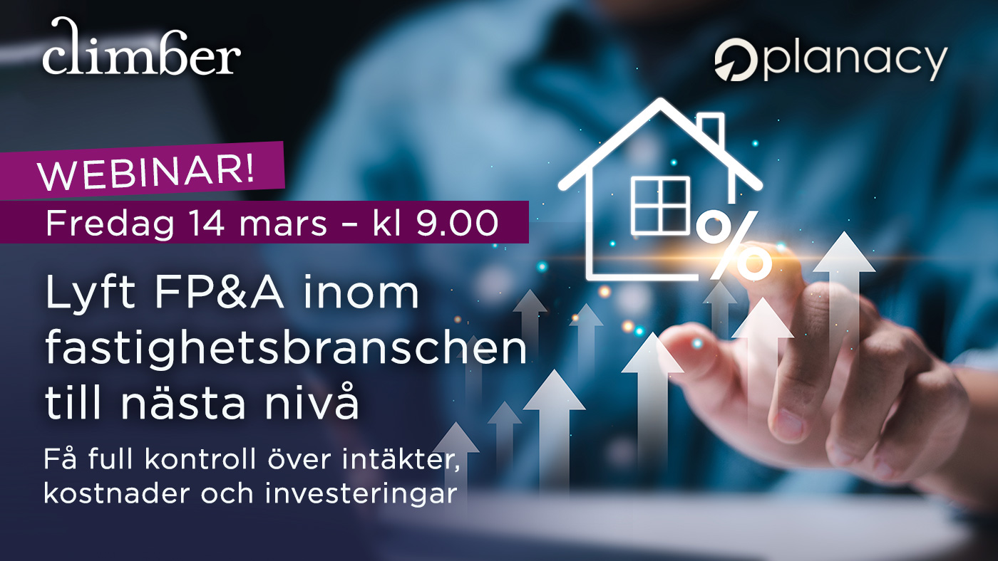 Webinar: Lyft FP&A inom fastighetsbranschen till nästa nivå - Planacy